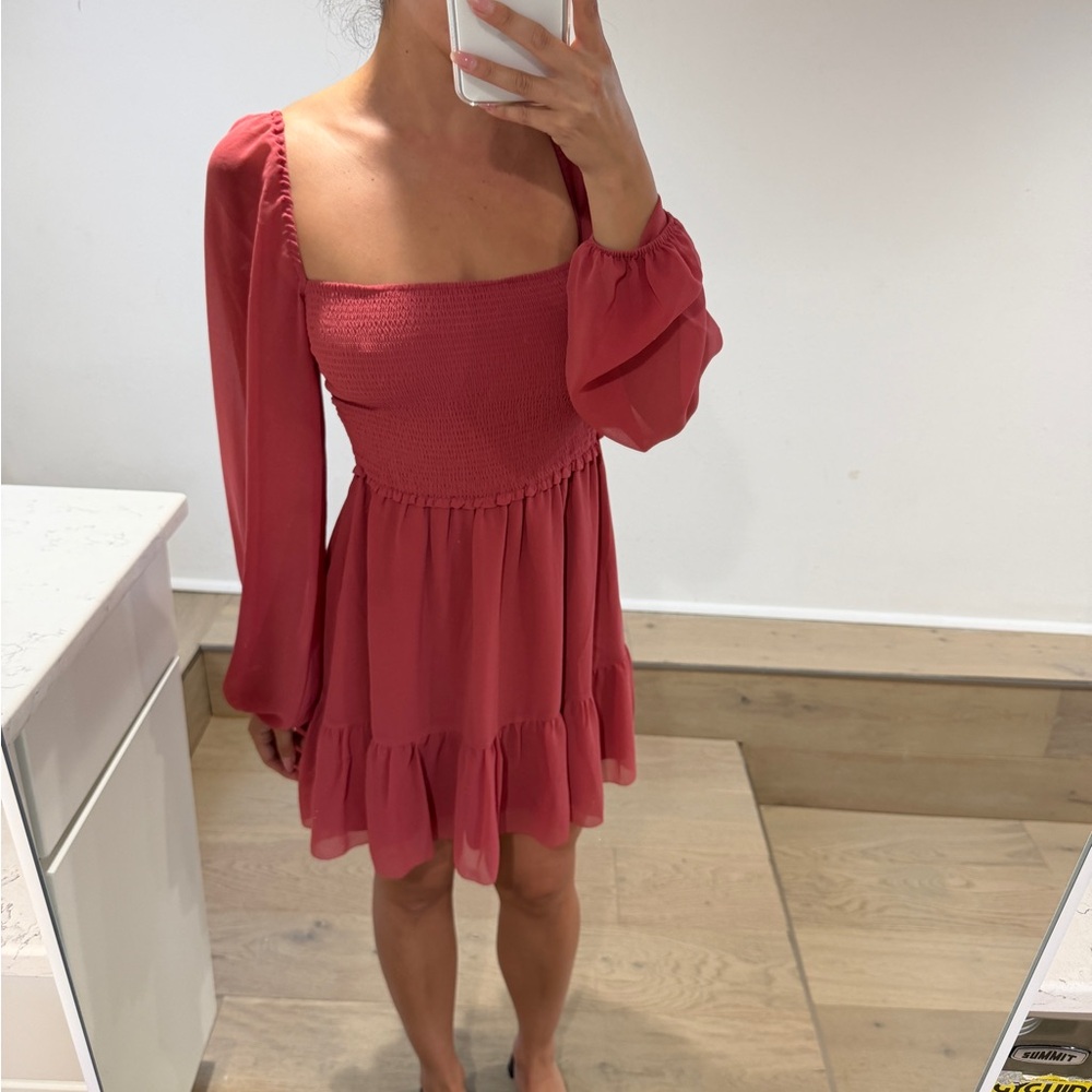 Valentine’s day 💓🤍💖✨ Pink Smocked Dress